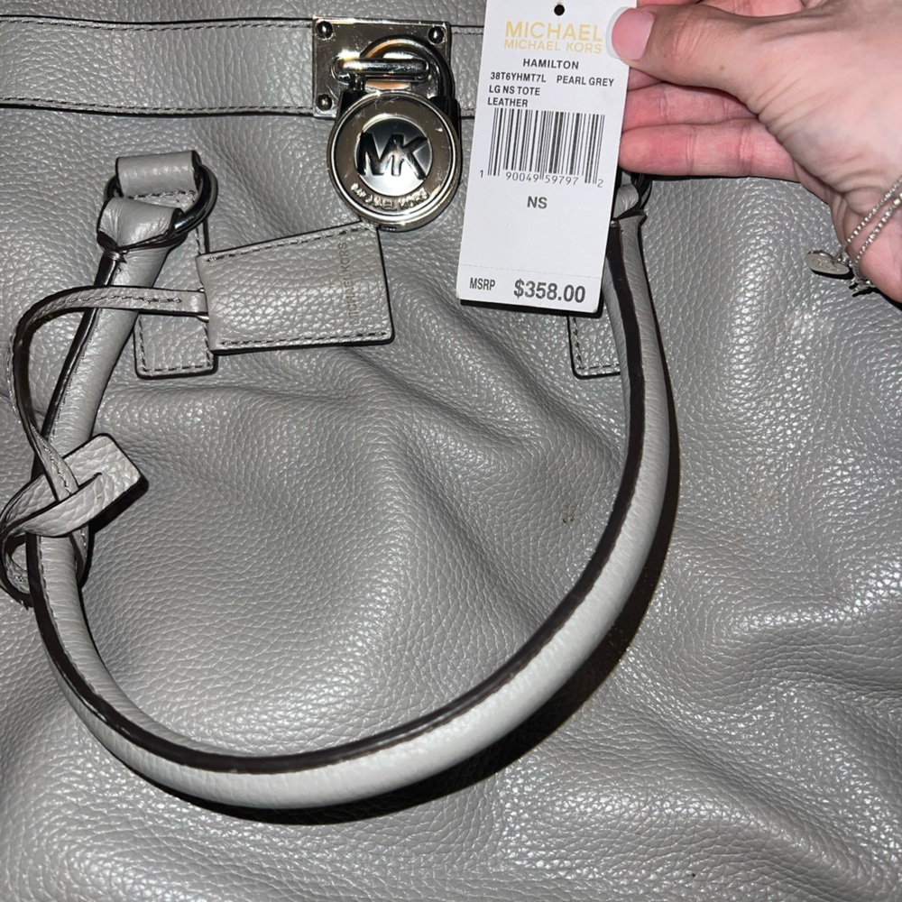Gray Michael Kors Hamilton Bag
